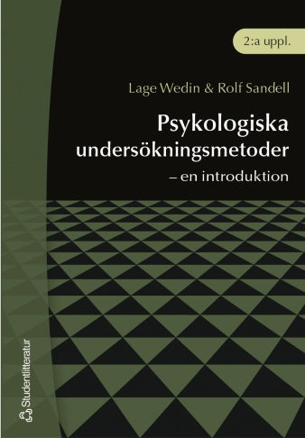 Psykologiska undersökningsmetoder - en introduktion, 2.uppl.