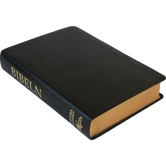 Folkbibeln 2015 - storformat, äkta skinn, svart