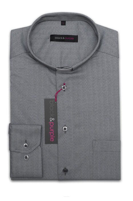 Frimärksskjorta fiskben 80% bomull, herr