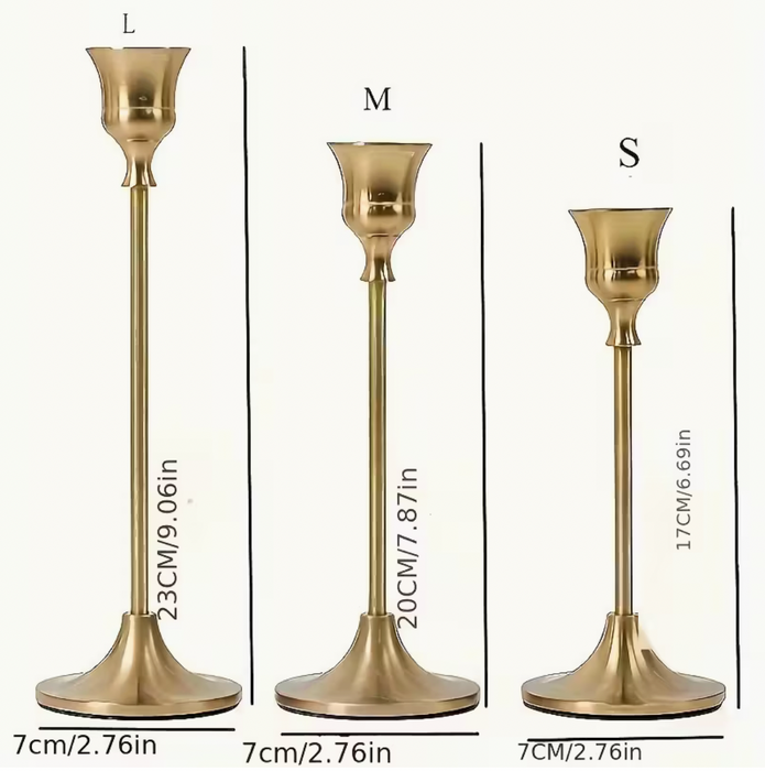 Ljusstake mässingsfärg