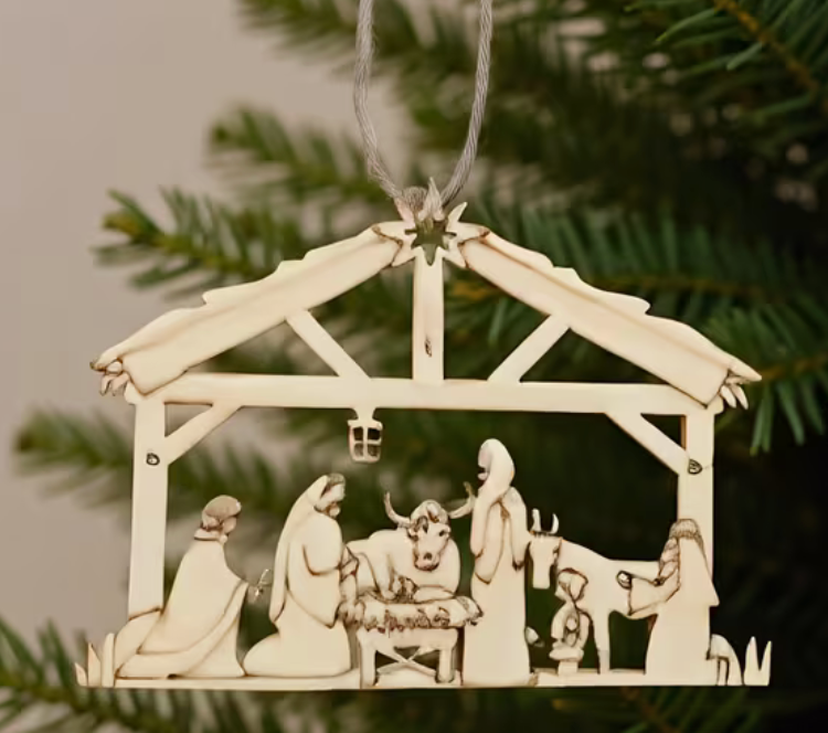 Hänge / Julkrubba silhuett