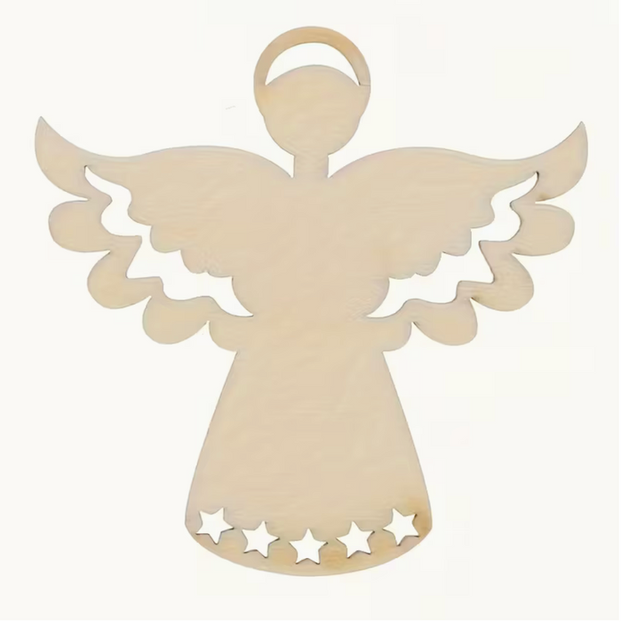 Ängel, hänge i trä