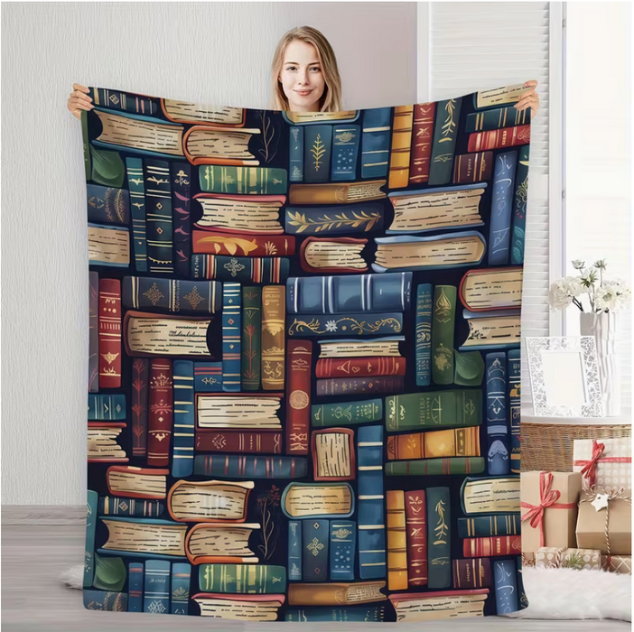 Fleece filt Bokhylla 150 x 200 cm