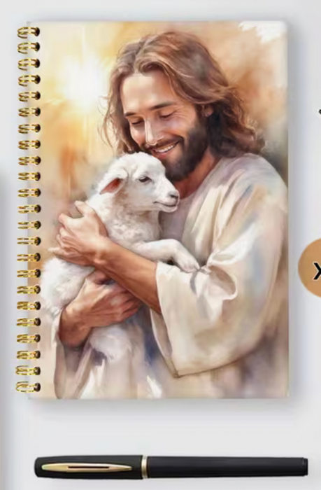Anteckningsbok, Jesus & lamm
