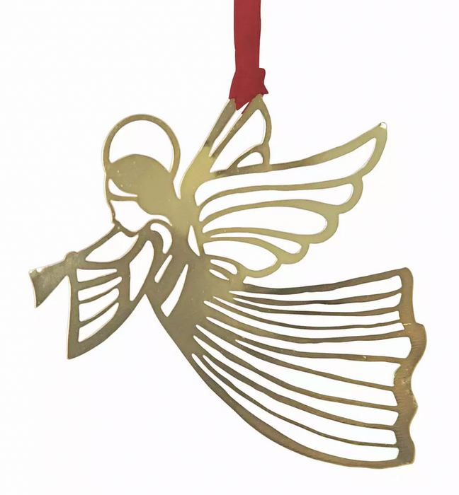 Hänge - flygande ängel, guld (vit förpackning)