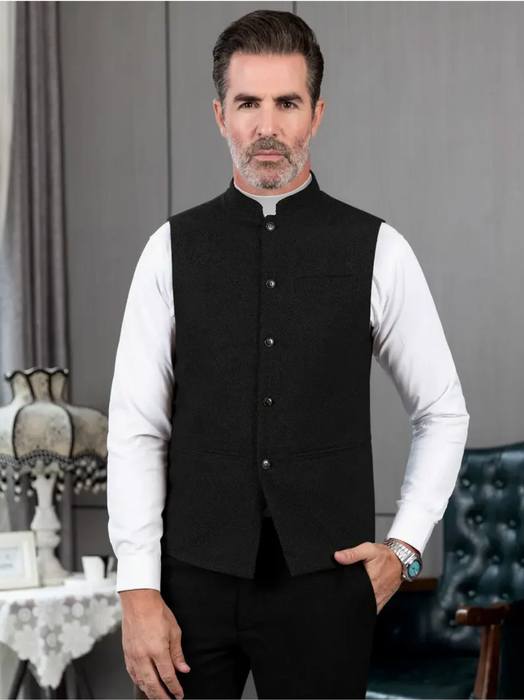 Prästväst, antracit