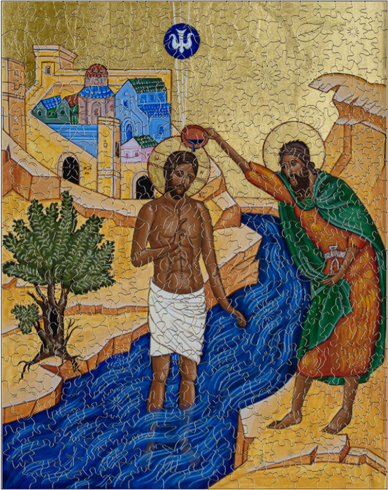 Pussel, Herrens Dop – Lunds domkyrkas jubileumsikon