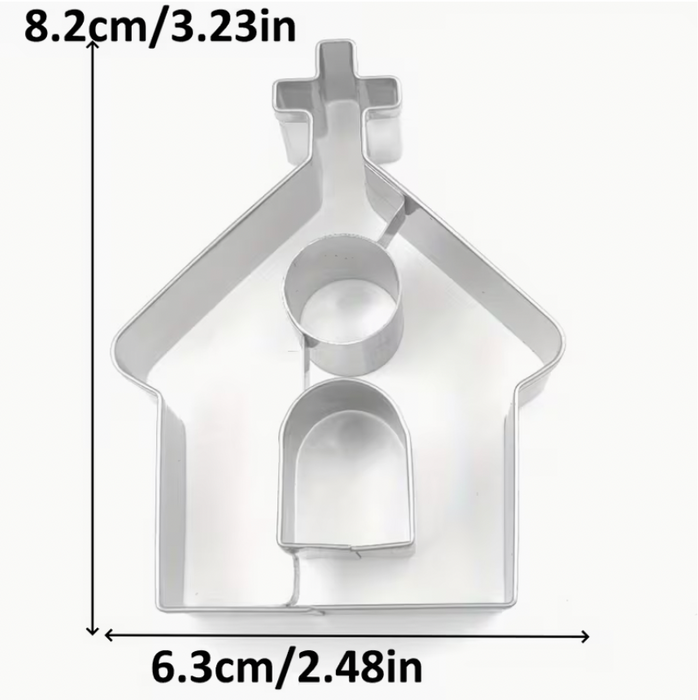 Kakform Kyrka 80 x55 mm