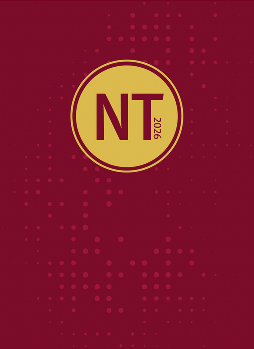 Nya testamentet (NT 2026) storpocket, vinröd