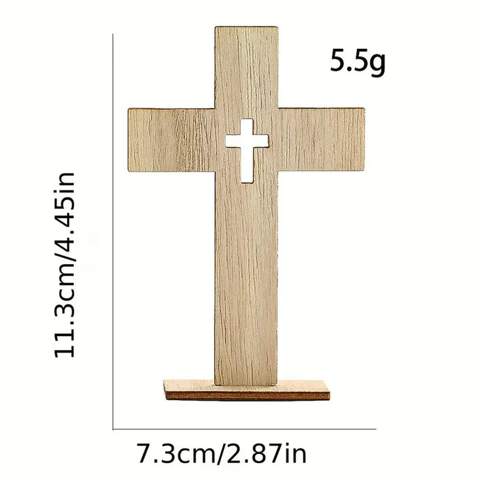 Enkelt litet träkors med fot