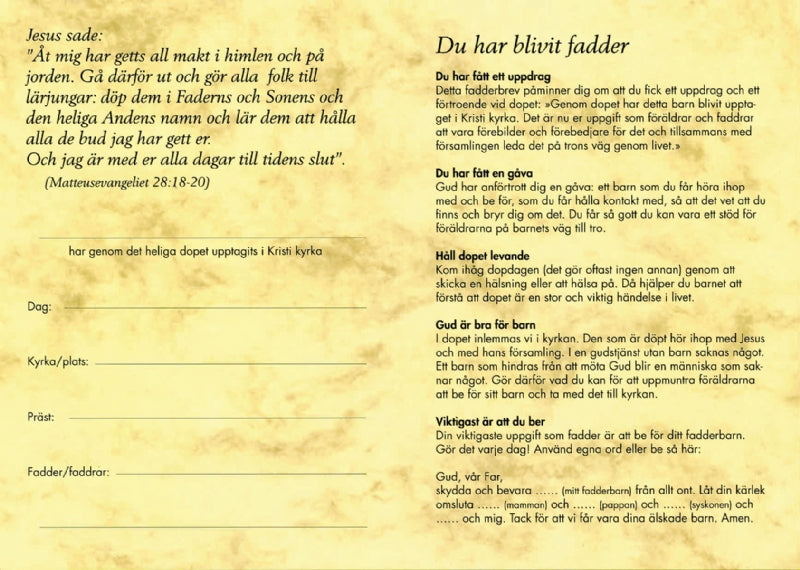 Ikonserien - Fadderbrev