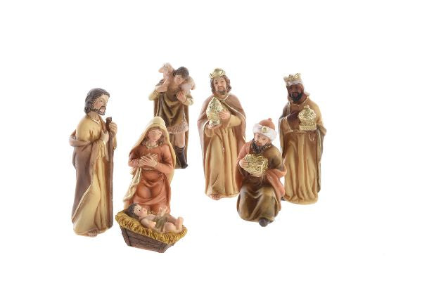 Krubbfigurer, 7st, 12 cm