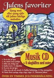 Julens favoriter: Musik CD + 8 sånghäften med noter