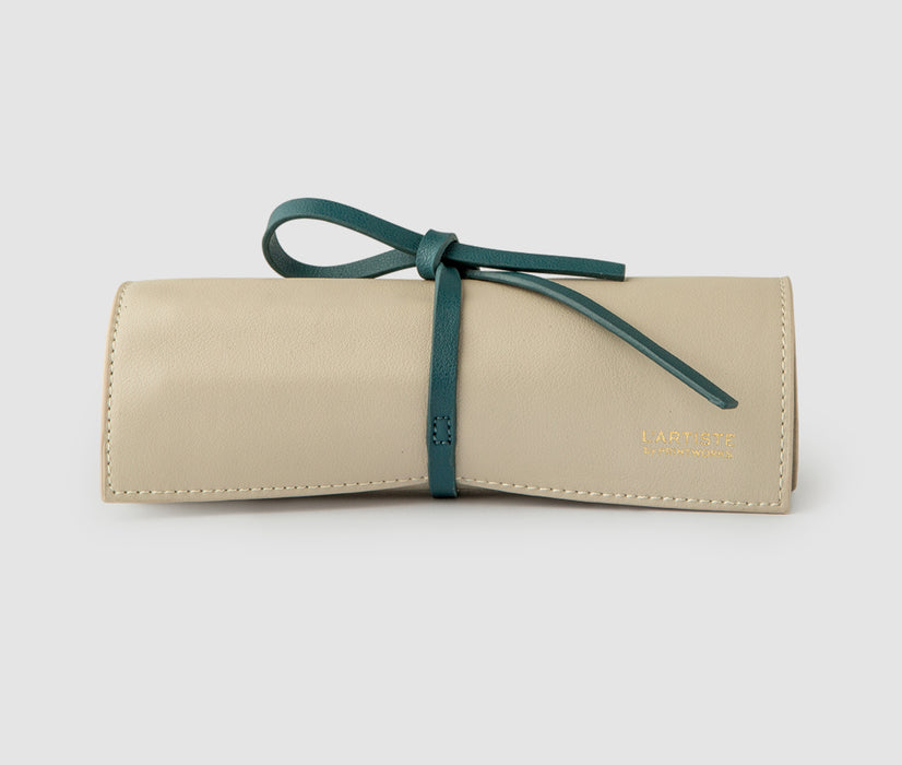 Pennfodral ink 12 färgpennor - Beige/Grön