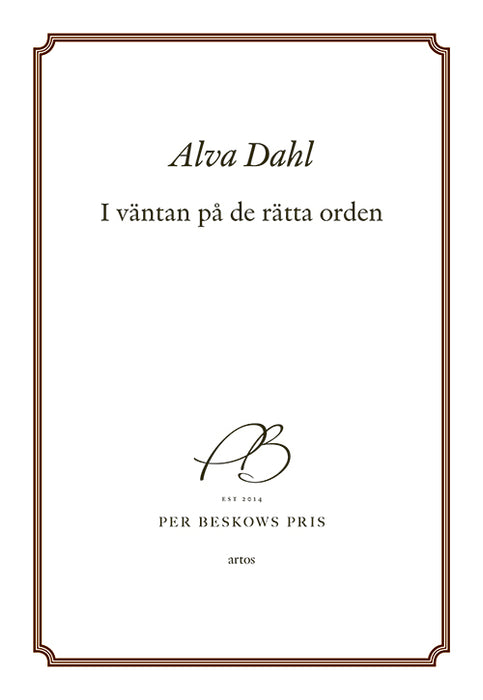 I väntan på de rätta orden
